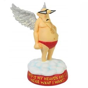 Heavenly Angel Grandpa Figurine With I'll Wear What I Want, 5.75"